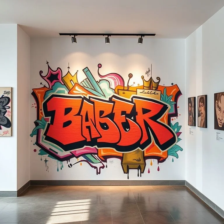 A vibrant, energetic scene capturing diverse abstract hands reaching towards a large, freshly painted, collaborative mural. The focus is on the bold, colorful patterns of the mural itself (abstract geometric shapes, dynamic lines) and the implied motion of creation. No recognizable faces, just hands and art.