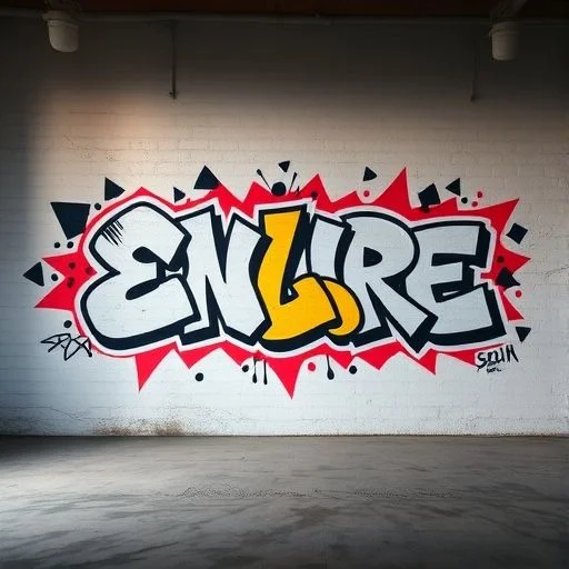 An abstract representation of urban renewal and artistic impact. A vibrant, dynamic wave of electric-cyan and vivid-magenta energy expands outwards from a central point, transforming gritty, deep-charcoal urban elements into aesthetically rich, textured forms. A powerful, almost celestial burst of creative force.